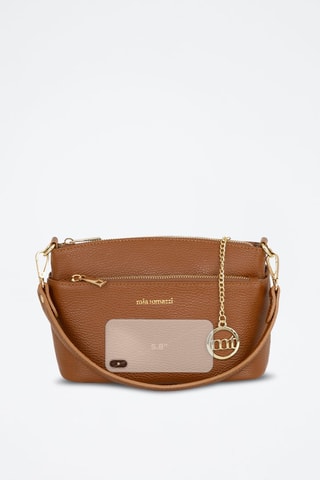 Sac bandoulière en cuir Bardolino - Marron