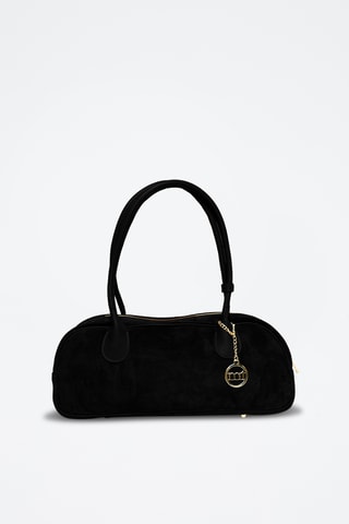 Sac porté épaule en cuir Venosta - Noir