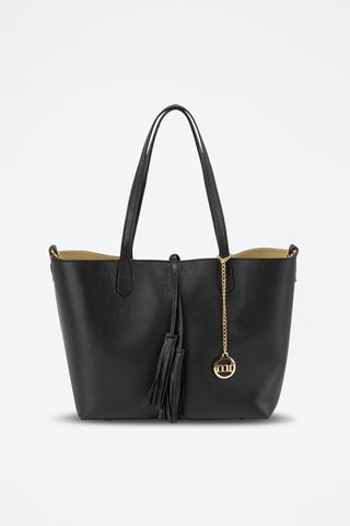 Sac porté épaule en cuir Venosta - Noir