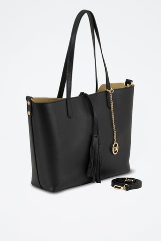 Sac porté épaule en cuir Venosta - Noir