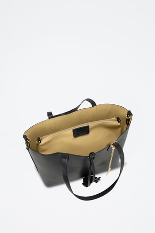 Sac porté épaule en cuir Venosta - Noir