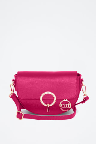 Sac bandoulière en cuir Azario - Rose