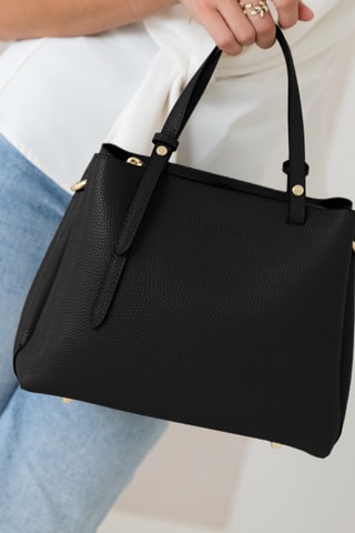 Sac à main en cuir Bardine - Noir
