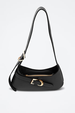 Sac bandoulière en cuir Sorra - Noir