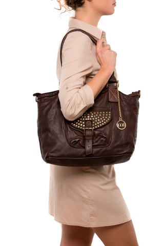 Cabas en cuir Sirio - Marron