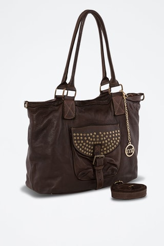 Cabas en cuir Sirio - Marron