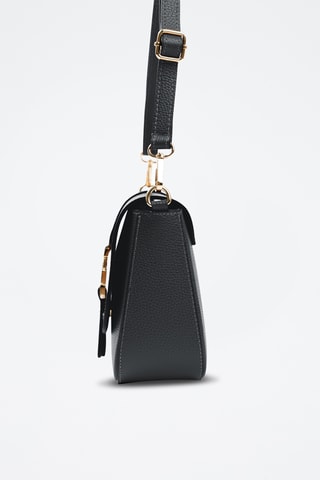 Sac bandoulière en cuir Follone - Noir