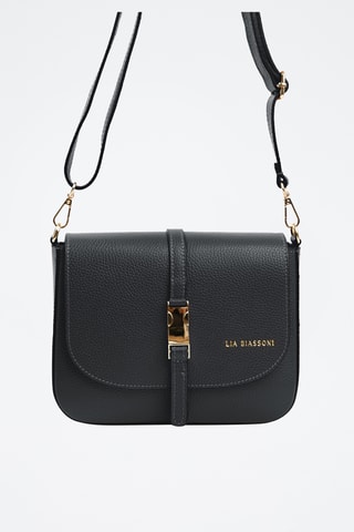 Sac bandoulière en cuir Follone - Noir