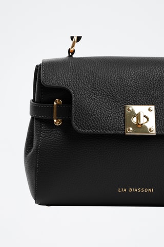 Sac à main en cuir Carza - Noir