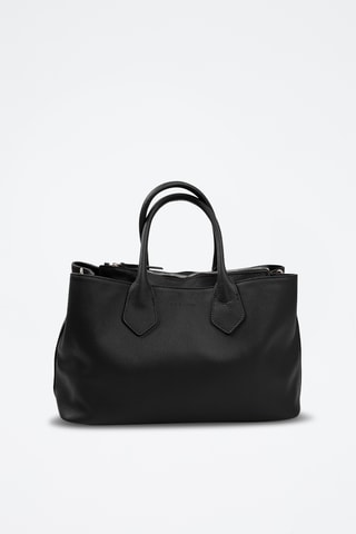 Sac à main en cuir Trionto - Noir