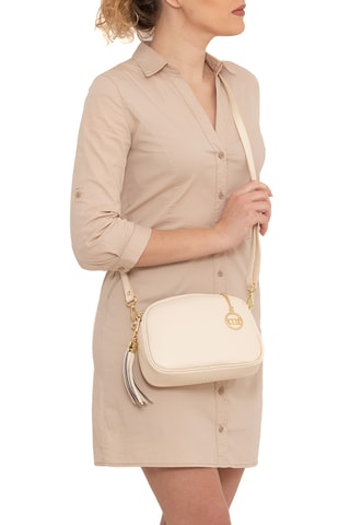 Sac bandoulière en cuir Gradisca - Beige
