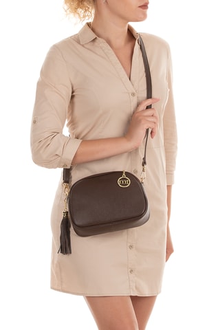 Sac bandoulière en cuir Gradisca - Marron