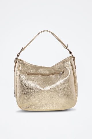 Sac porté épaule en cuir Molise - Argenté