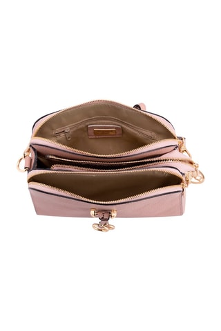 Sac bandoulière en cuir Certosa - Rose