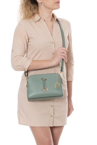Sac bandoulière en cuir Certosa - Vert