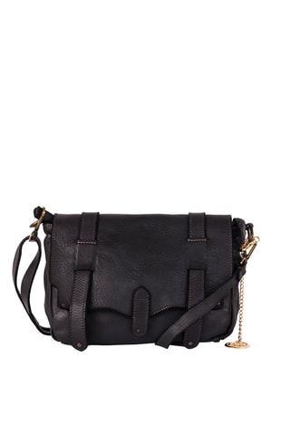 Sac bandoulière en cuir Cinisello - Noir