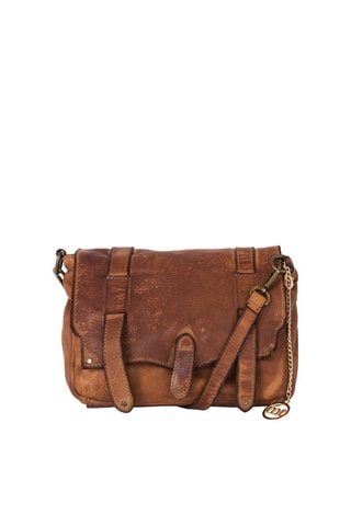 Sac bandoulière en cuir Cinisello - Marron
