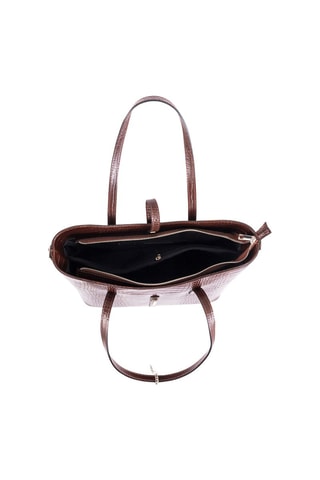 Cabas en cuir Valbrona - Marron