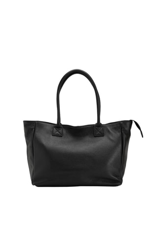 Cabas en cuir Zuara - Noir