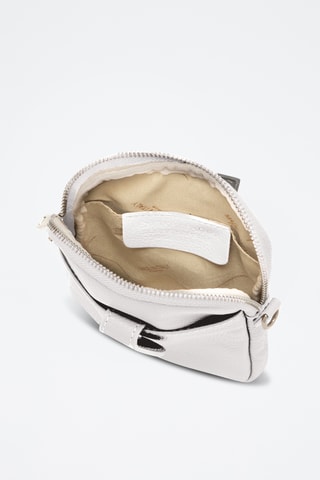 Sac bandoulière en cuir Paglia - Blanc