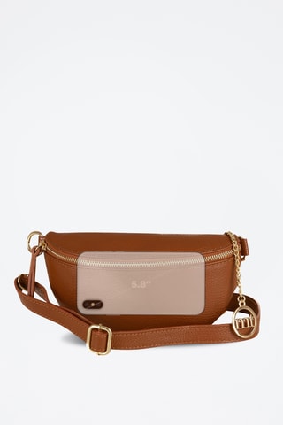 Sac bandoulière en cuir Perugino - Marron