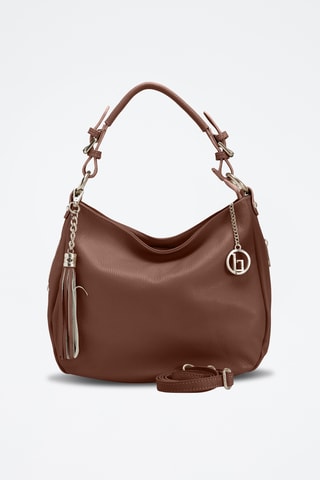 Sac porté épaule en cuir Monate - Noir