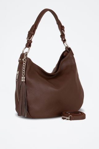 Sac porté épaule en cuir Monate - Marron
