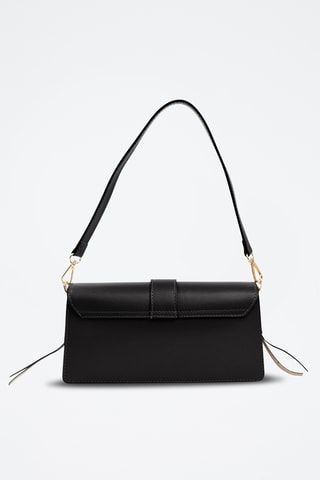 Sac porté épaule en cuir Saraceno - Noir