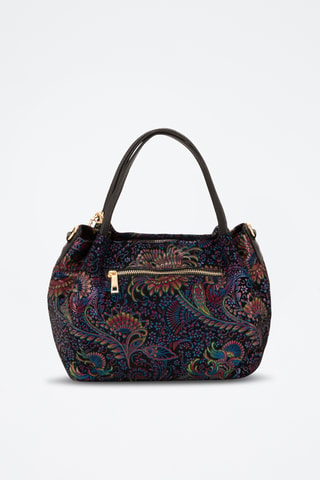 Sac à main en cuir Gonfalone - Noir