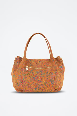 Sac à main en cuir Gonfalone - Camel