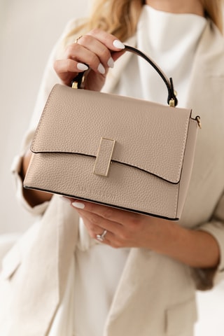 Sac à main en cuir Fegana - Beige