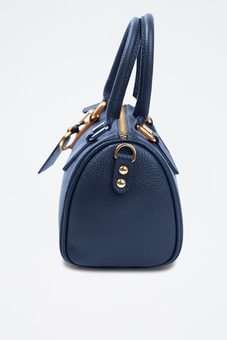 Sac bandoulière en cuir Resco - Bleu marine