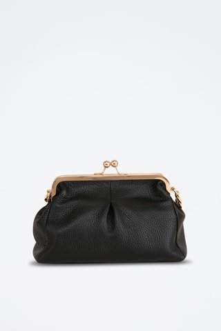 Sac bandoulière en cuir Ciane - Noir