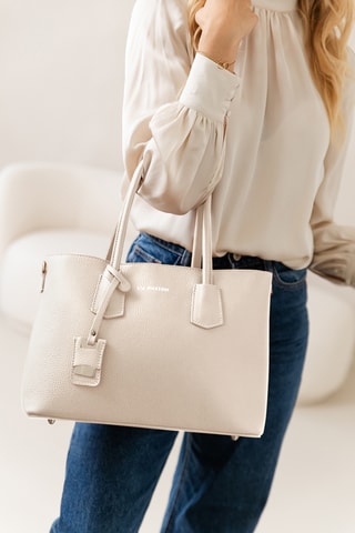 Sac à main en cuir Freddana - Beige