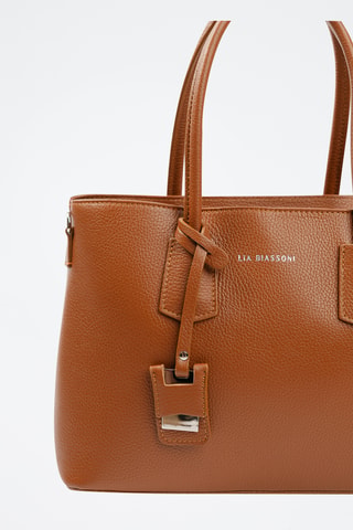 Sac à main en cuir Freddana - Marron