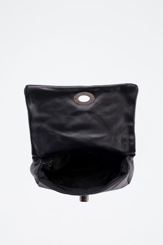 Sac bandoulière en cuir Salto - Noir