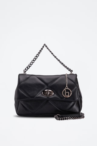 Sac bandoulière en cuir Salto - Noir
