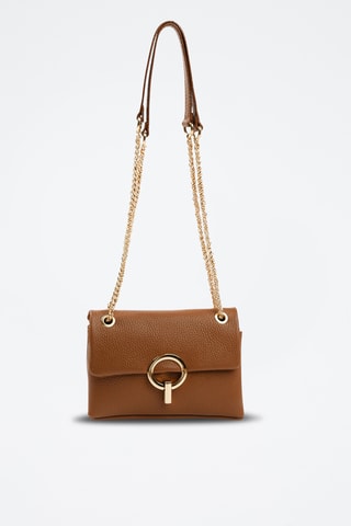Sac porté épaule en cuir - Marron