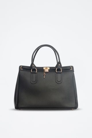 Sac à main en cuir Nure - Noir