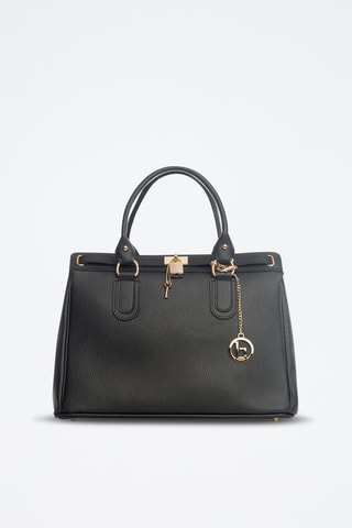 Sac à main en cuir Nure - Noir