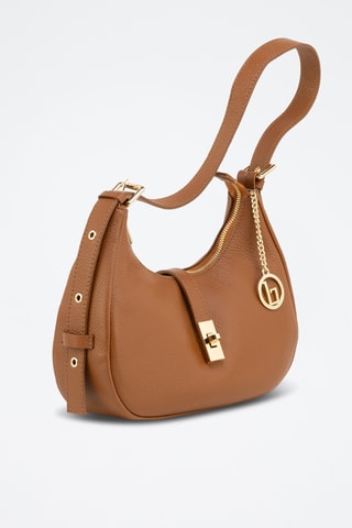 Sac bandoulière en cuir Annunziata - Marron