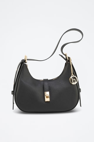 Sac bandoulière en cuir Annunziata - Noir