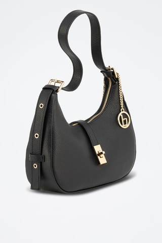 Sac bandoulière en cuir Annunziata - Noir