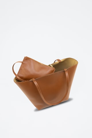 Cabas en cuir Ledro - Marron
