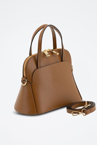 Sac à main en cuir Bozzone - Marron