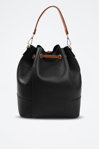 Sac seau en cuir Ancinale - Noir
