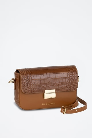 Sac bandoulière en cuir Nicito - Marron