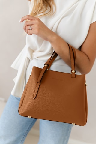Sac à main en cuir Bardine - Marron