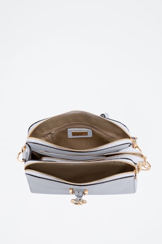 Sac bandoulière en cuir Certosa - Bleu clair
