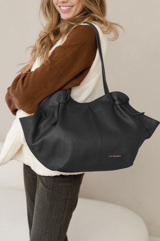 Cabas en cuir Conza - Noir